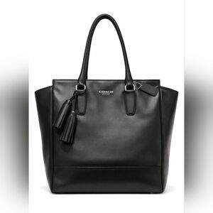 Coach Black Leather Legacy Tanner Carryall Handle Bag